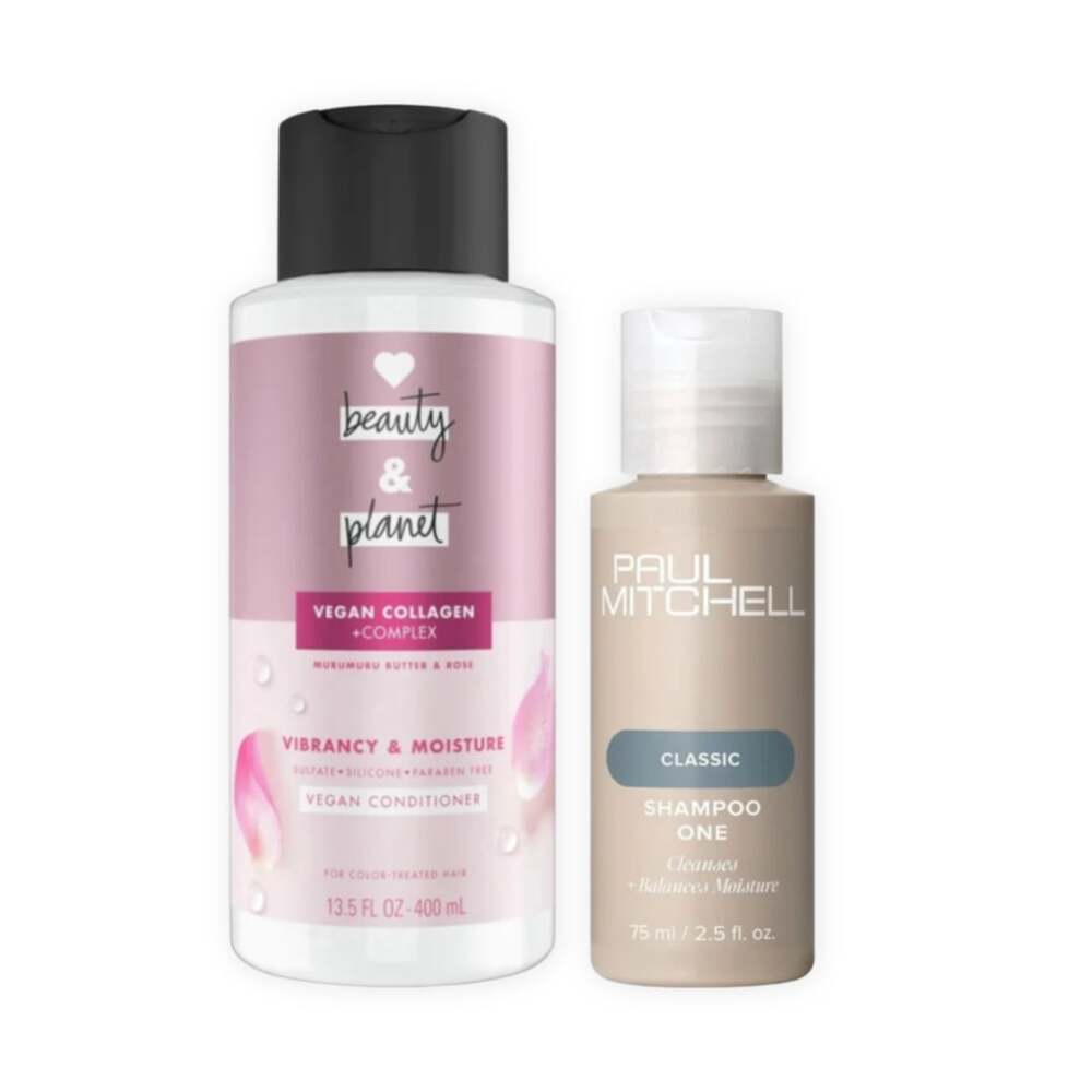 Love Beauty and Planet Conditioner 13.5oz & Paul Mitchell Shampoo One 2.5oz Set